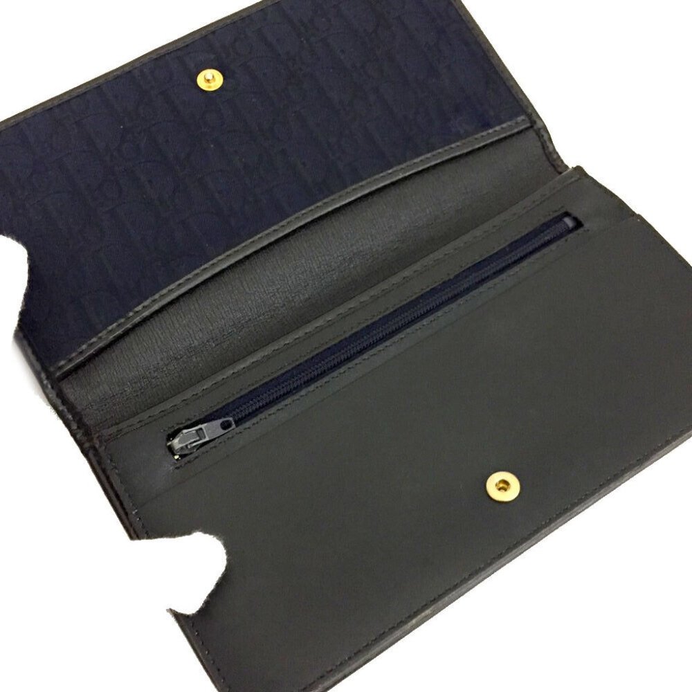 Christian Dior Trotter Canvas Leather Long Bifold Wallet - Picture 5 of 8